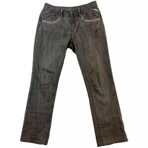 Cartise Jeans Pants Straight Leg High-Rise Stretch Gray Womens Size 6